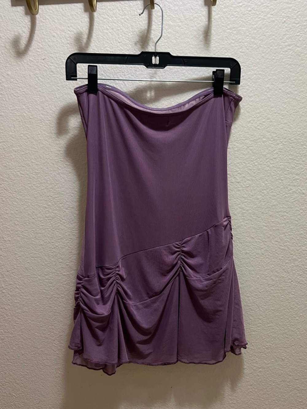 Edikted Strapless Lilac Tube Festival Mini Dress with Side Tie - Picture 6 of 9